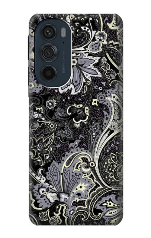 S3251 Batik Flower Pattern Case Cover Custodia per Motorola Edge 30 Pro