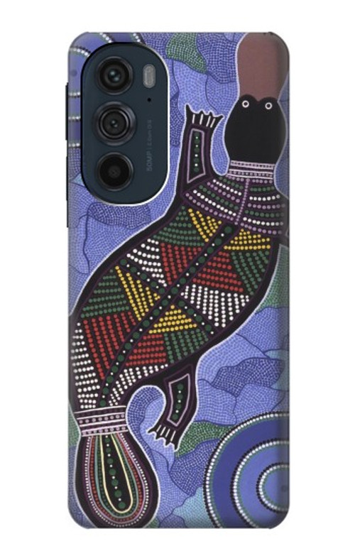 S3387 Platypus Australian Aboriginal Art Case Cover Custodia per Motorola Edge 30 Pro