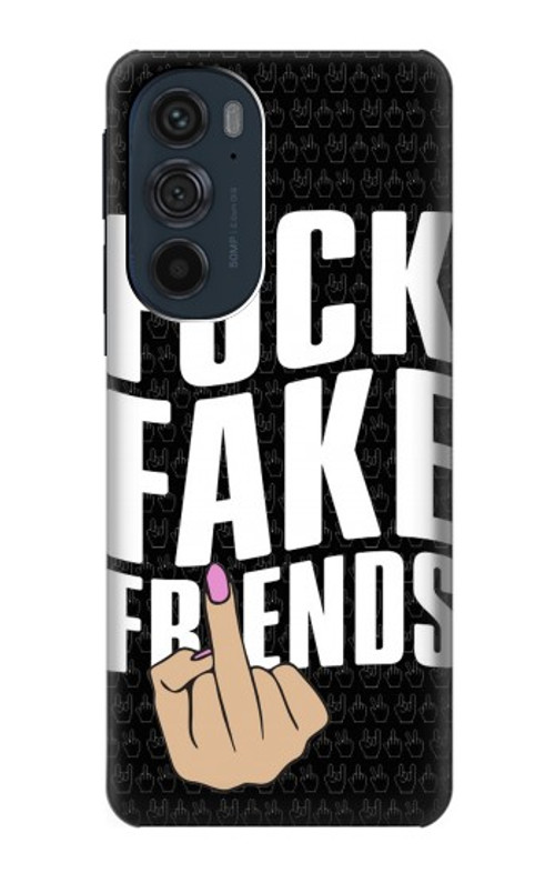 S3598 Middle Finger Fuck Fake Friend Case Cover Custodia per Motorola Edge 30 Pro