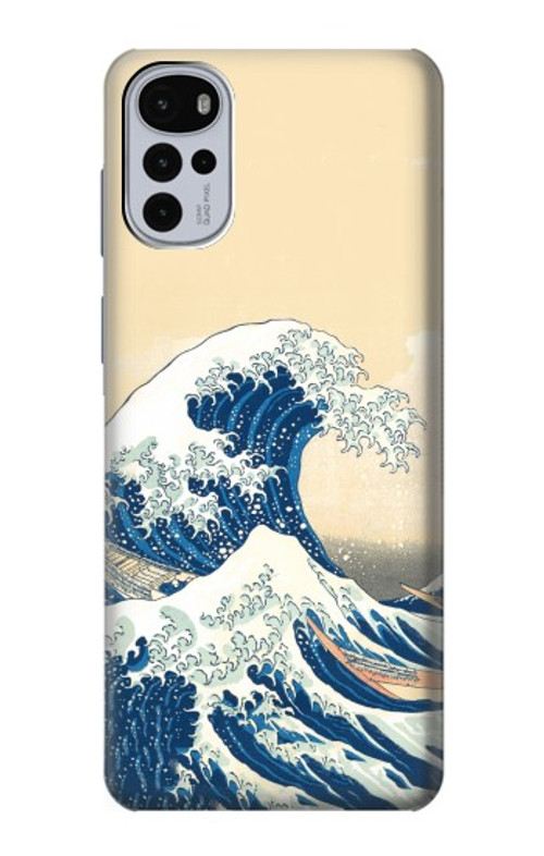 S2790 Hokusai Under The Wave off Kanagawa Case Cover Custodia per Motorola Moto G22