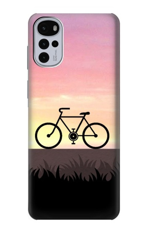 S3252 Bicycle Sunset Case Cover Custodia per Motorola Moto G22