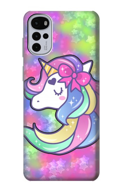 S3264 Pastel Unicorn Case Cover Custodia per Motorola Moto G22