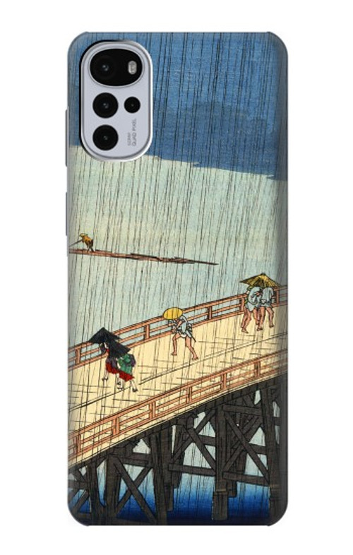 S3347 Utagawa Hiroshige Sudden shower Case Cover Custodia per Motorola Moto G22