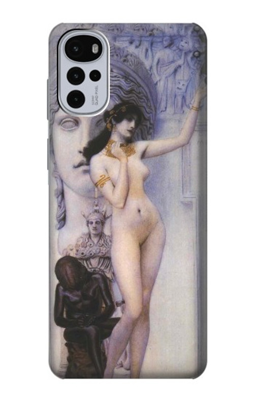 S3353 Gustav Klimt Allegory of Sculpture Case Cover Custodia per Motorola Moto G22