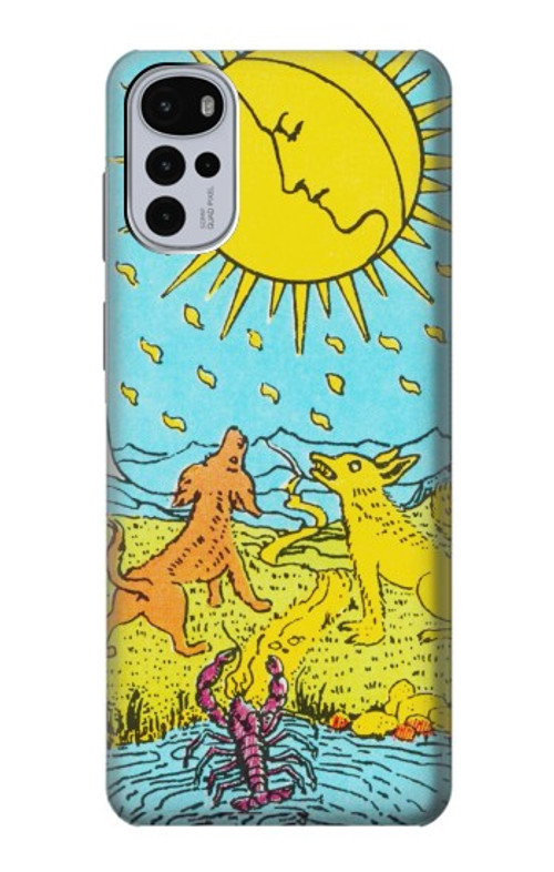 S3435 Tarot Card Moon Case Cover Custodia per Motorola Moto G22