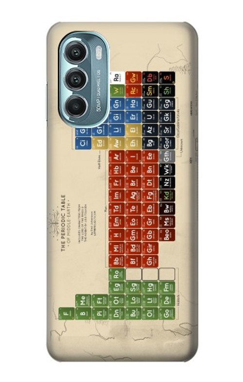 S1695 The Periodic Table of Middle Earth Case Cover Custodia per Motorola Moto G Stylus 5G (2022)
