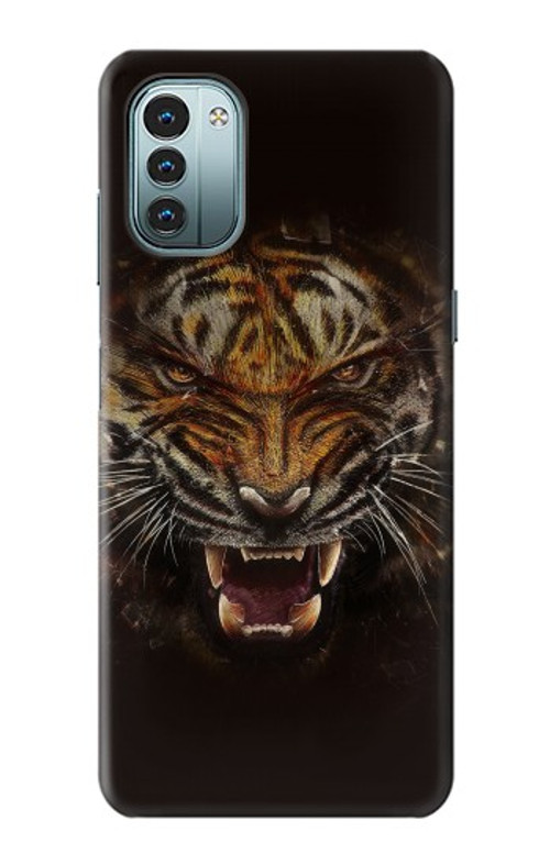 S0575 Tiger Face Case Cover Custodia per Nokia G11, G21