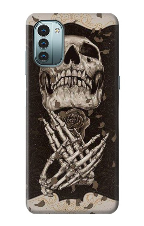 S1676 Skull Rose Case Cover Custodia per Nokia G11, G21