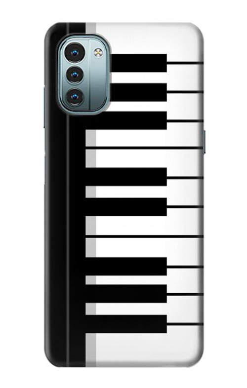 S3078 Black and White Piano Keyboard Case Cover Custodia per Nokia G11, G21