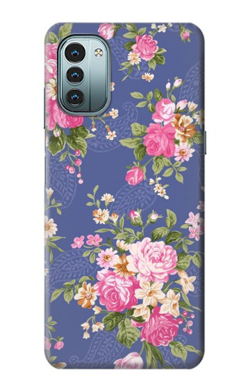 S3265 Vintage Flower Pattern Case Cover Custodia per Nokia G11, G21