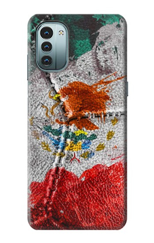 S3314 Mexico Flag Vinatage Football Graphic Case Cover Custodia per Nokia G11, G21