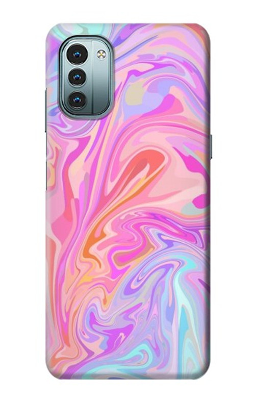 S3444 Digital Art Colorful Liquid Case Cover Custodia per Nokia G11, G21