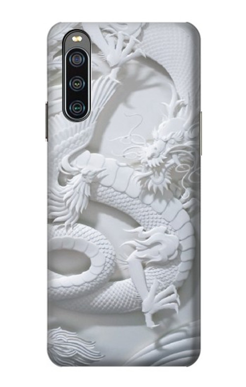 S0386 Dragon Carving Case Cover Custodia per Sony Xperia 10 IV