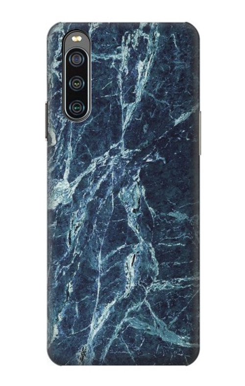 S2799 Light Blue Marble Stone Graphic Printed Case Cover Custodia per Sony Xperia 10 IV