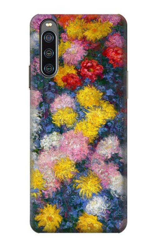 S3342 Claude Monet Chrysanthemums Case Cover Custodia per Sony Xperia 10 IV S3342 Claude Monet Chrysanthemums Case Cover Custodia per Sony Xperia 10 IV