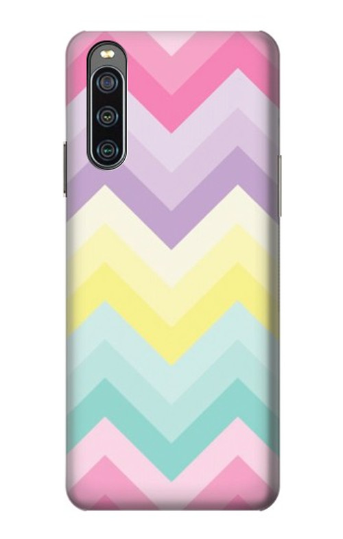 S3514 Rainbow Zigzag Case Cover Custodia per Sony Xperia 10 IV S3514 Rainbow Zigzag Case Cover Custodia per Sony Xperia 10 IV