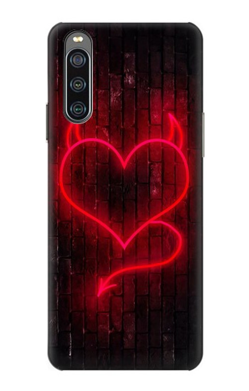 S3682 Devil Heart Case Cover Custodia per Sony Xperia 10 IV