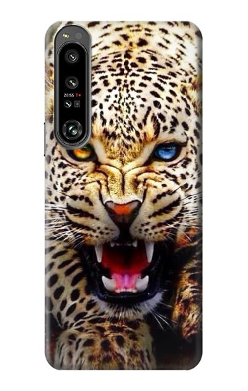 S1932 Blue Eyed Leopard Case Cover Custodia per Sony Xperia 1 IV