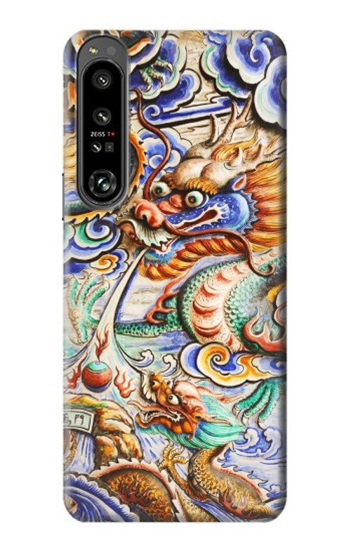 S2584 Traditional Chinese Dragon Art Case Cover Custodia per Sony Xperia 1 IV