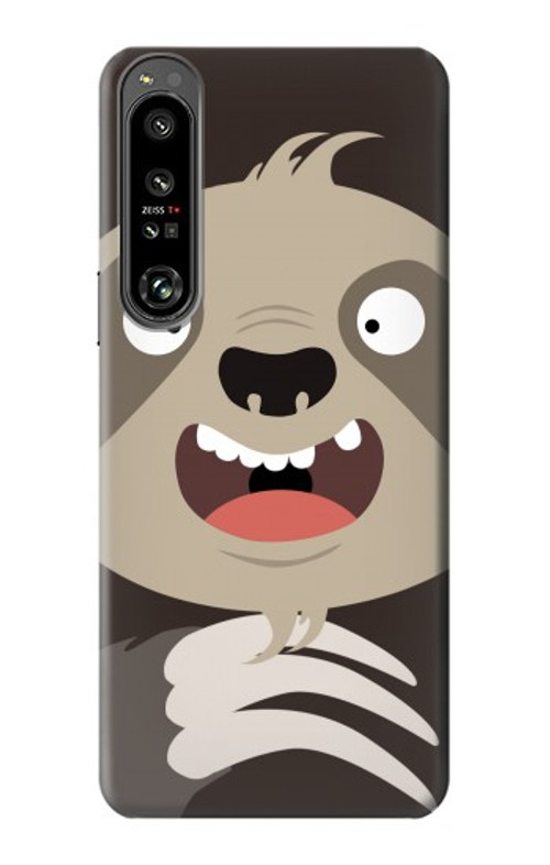 S3855 Sloth Face Cartoon Case Cover Custodia per Sony Xperia 1 IV