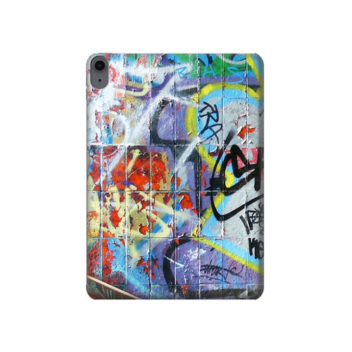 S0588 Wall Graffiti Case Cover Custodia per iPad Air (2022, 2020), Air 11 (2024,2025), Pro 11 (2022)