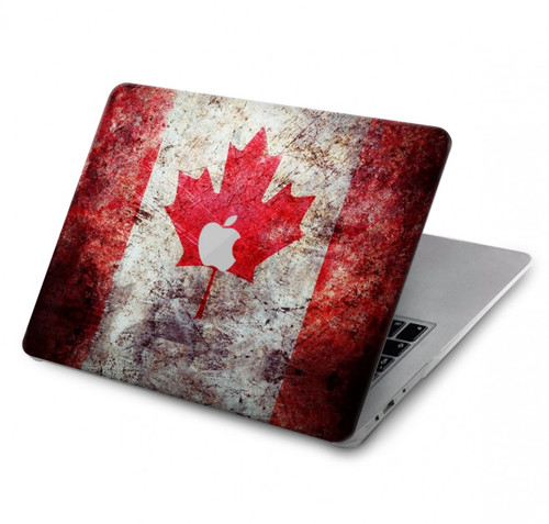 S2490 Canada Maple Leaf Flag Texture Case Cover Custodia per MacBook Air 13″ (2022,2024) - A2681, A3113