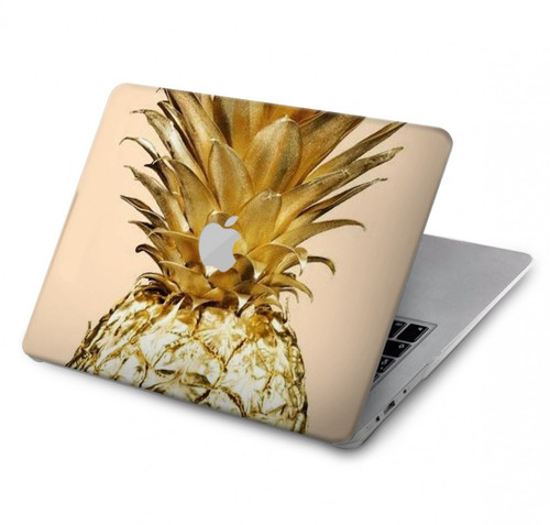S3490 Gold Pineapple Case Cover Custodia per MacBook Air 13″ (2022,2024) - A2681, A3113
