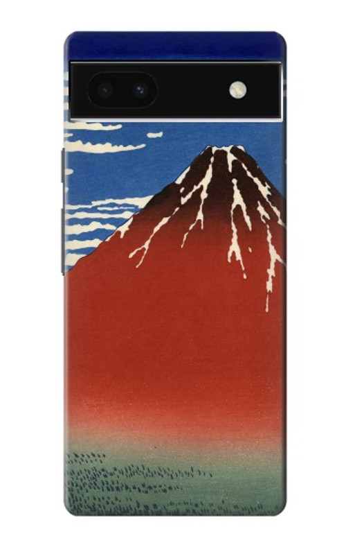 S2390 Katsushika Hokusai Red Fuji Case Cover Custodia per Google Pixel 6a