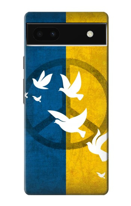 S3857 Peace Dove Ukraine Flag Case Cover Custodia per Google Pixel 6a