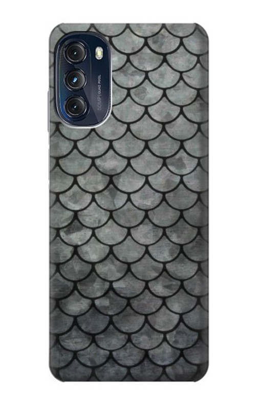 S2950 Silver Fish Scale Case Cover Custodia per Motorola Moto G (2022)