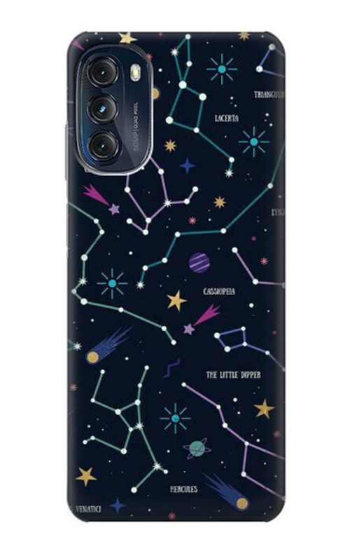 S3220 Star Map Zodiac Constellations Case Cover Custodia per Motorola Moto G (2022)