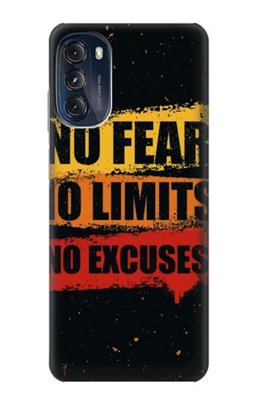 S3492 No Fear Limits Excuses Case Cover Custodia per Motorola Moto G (2022)