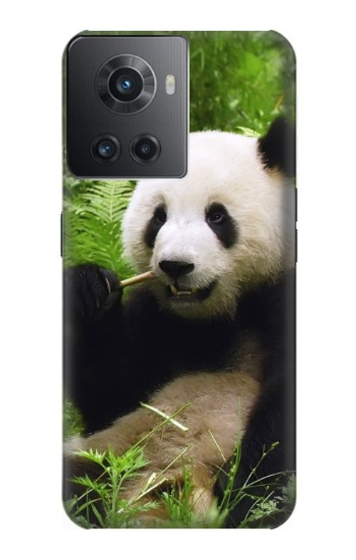 S1073 Panda Enjoy Eating Case Cover Custodia per OnePlus Ace