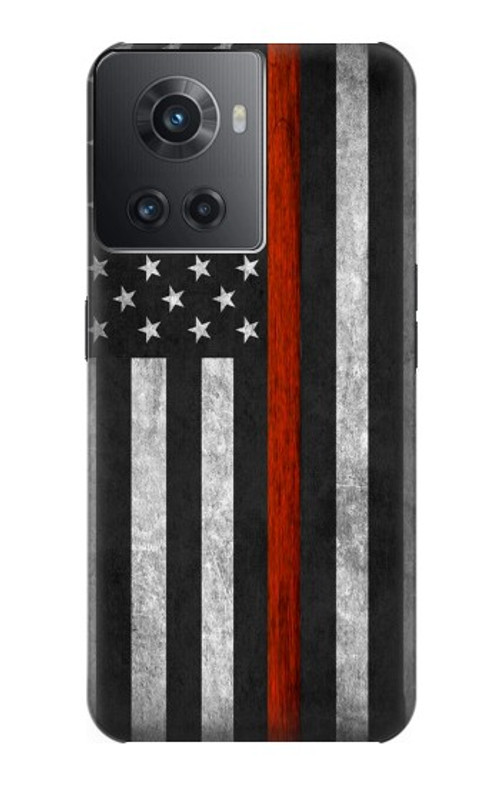 S3472 Firefighter Thin Red Line Flag Case Cover Custodia per OnePlus Ace