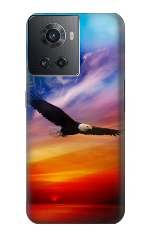 S3841 Bald Eagle Flying Colorful Sky Case Cover Custodia per OnePlus Ace