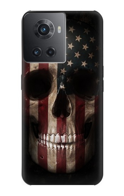 S3850 American Flag Skull Case Cover Custodia per OnePlus Ace