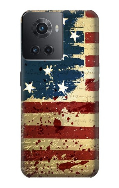 S2349 Old American Flag Case Cover Custodia per OnePlus 10R