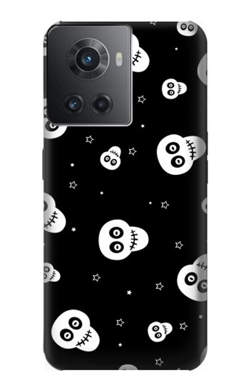 S3261 Smile Skull Halloween Pattern Case Cover Custodia per OnePlus 10R