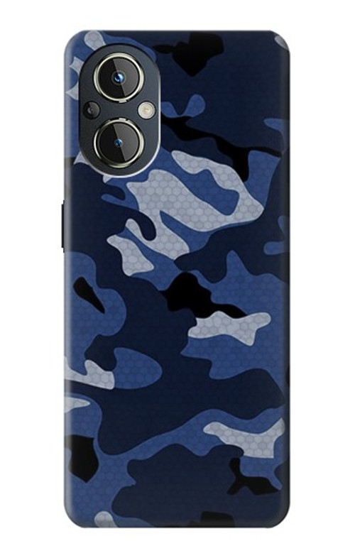 S2959 Navy Blue Camo Camouflage Case Cover Custodia per OnePlus Nord N20 5G
