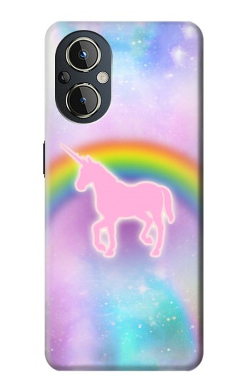 S3070 Rainbow Unicorn Pastel Sky Case Cover Custodia per OnePlus Nord N20 5G
