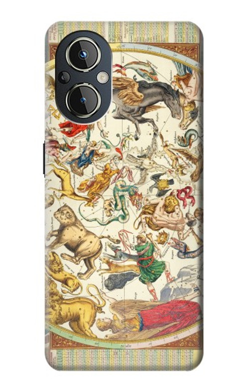 S3145 Antique Constellation Star Sky Map Case Cover Custodia per OnePlus Nord N20 5G