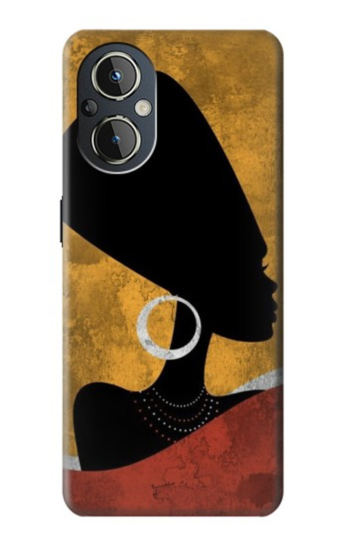 S3453 African Queen Nefertiti Silhouette Case Cover Custodia per OnePlus Nord N20 5G