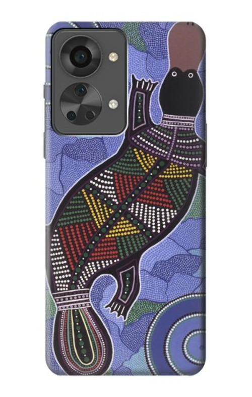 S3387 Platypus Australian Aboriginal Art Case Cover Custodia per OnePlus Nord 2T