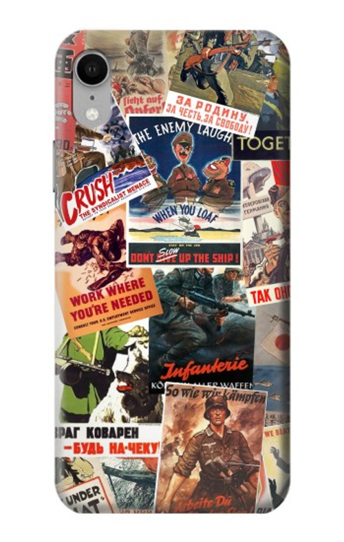 S3905 Vintage Army Poster Case Cover Custodia per iPhone XR