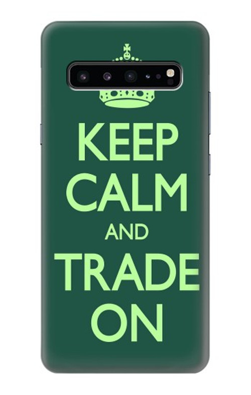 S3862 Keep Calm and Trade On Case Cover Custodia per Samsung Galaxy S10 5G