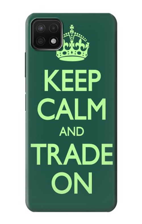 S3862 Keep Calm and Trade On Case Cover Custodia per Samsung Galaxy A22 5G