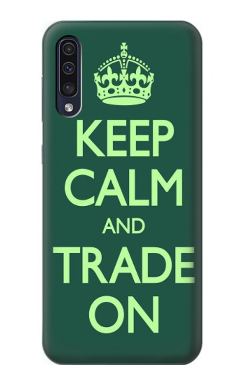 S3862 Keep Calm and Trade On Case Cover Custodia per Samsung Galaxy A70