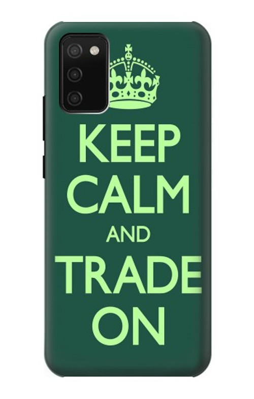 S3862 Keep Calm and Trade On Case Cover Custodia per Samsung Galaxy A02s, Galaxy M02s  (NOT FIT with Galaxy A02s Verizon SM-A025V)