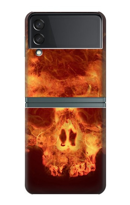 S3881 Fire Skull Case Cover Custodia per Samsung Galaxy Z Flip 3 5G