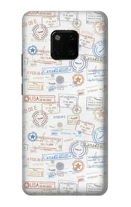S3903 Travel Stamps Case Cover Custodia per Huawei Mate 20 Pro